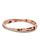 Pavé Crystal Crisscross Hinge Bangle