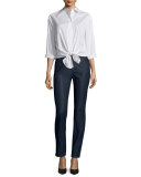 Leanne Pinstriped Blouse