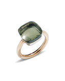 Nudo Rose Gold & Prasiolite Grande Ring, Size 53