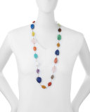 Carnival Large Multi-Stone Necklace, 35"L