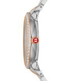16mm Serein Two-Tone Watch Head with Diamonds, Rose Gold/Black
