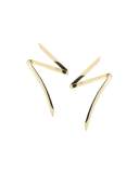 Small 14K Gold Bolt Stud Earrings