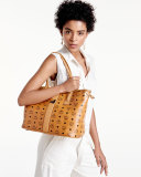 Liz Reversible Shopper Tote Bag, Cognac