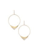 Large Electric Diamond Hoop Earrings