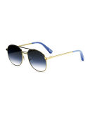 Watts Aviator Metal Sunglasses