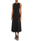 Sleeveless Maxi Slide Dress, Black