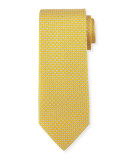 Micro Gancini Links Silk Tie, Yellow