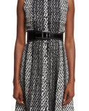 Wide Asymmetric Waist Belt, Black