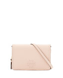 Thea Leather Wallet on Strap, Sweet Melon