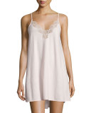 Tranquility Lace-Trim Chemise, Rose