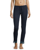 Noor Slim-Leg Lounge Pants, Navy