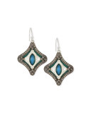 New World Mosaic Malachite Doublet Earrings