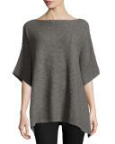 Ribbed Cashmere Poncho