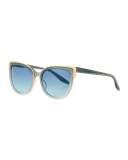 Winette Gradient Cat-Eye Sunglasses, Blue