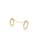 Handcuff Chain 18k Gold & Diamond Ring