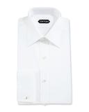 Slim-Fit Solid Dress Shirt, White