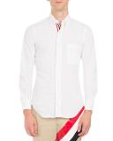 Classic Poplin Shirt with Striped-Placket