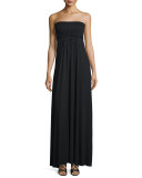 Strapless Empire-Waist Caftan Maxi Dress