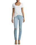 Karlie Forever Skinny Distressed Jeans, Albright