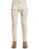 Felmore Slim-Fit Cargo Pants, Pale Stone