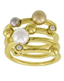 Four-Band Pearl Ring