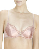 Plie Unlined Underwire Demi Bra, Rose Blush