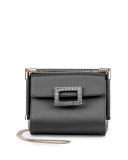 Miss Viv' Hotfix Silk Shoulder Bag, Black