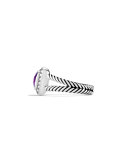Petite Albion Ring with Amethyst and Diamonds