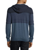 Gradation Zip-Front Hoodie, Navy