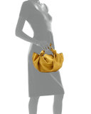 The Ascot Small Satin Hobo Bag, Sunflower