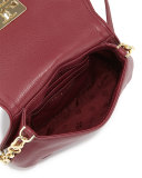 Britten Mini Leather Crossbody Bag, Red Agate