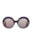 Round Monochromatic Cutout Sunglasses
