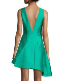 Sleeveless Asymmetric Cocktail Dress 