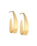Gloss 14K Upside Down Hoop Earrings