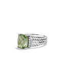 Petite Wheaton Ring with Prasiolite and Diamonds