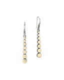 Dot Silver & 18k Gold Drop Earrings