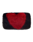 Girls' Faux-Fur Heart Muff