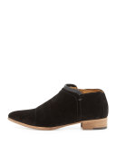 Serafina Suede Ankle Boot, Black