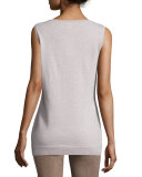 Scoop-Neck Lurex® Shell, Luxor Metallic