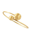 Africa 18k Gold Bypass Bangle