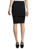 Beam Seas Tie-Front Sweater-Knit Skirt