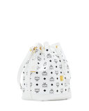 Heritage Small Drawstring Bag, White