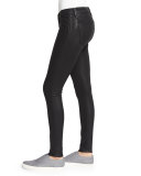Krista Skinny Coated Jeans, Noir