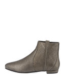 Wiley Leather Ankle Boot, Pewter