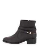Romilly Leather Ankle Boot, Black
