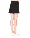 Two-Tone Skort, Black/Navy