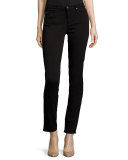 Prima Mid-Rise Skinny Jeans, Super Black