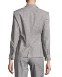 Tweed Prep School Blazer, Gray