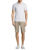 Boyd Tipped Short-Sleeve Polo Shirt, White