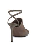 Grace Leather Ankle-Strap Sandal, Driftwood